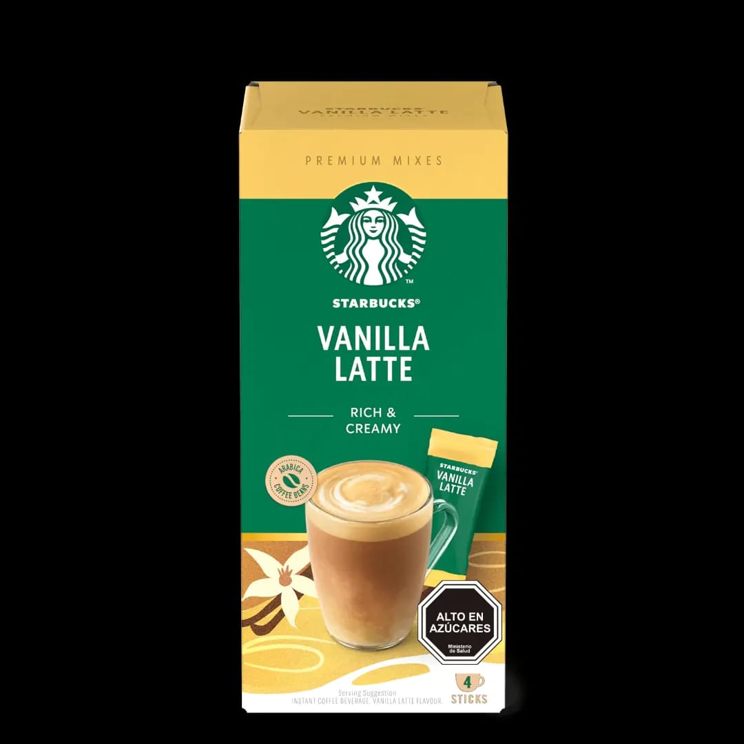 STARBUCKS® Vanilla Latte 86g 4 sobres